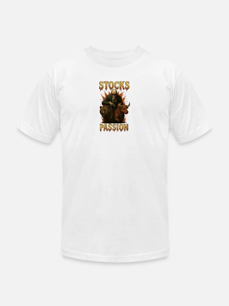 Stocks Passion - Unisex Jersey T-Shirt by Bella + Canvas - white