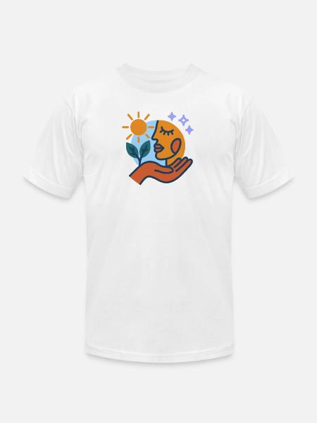 Serenity - Unisex Jersey T-Shirt by Bella + Canvas - white