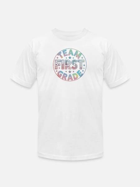 Team First Grade Back To School - Unisex Jersey T-Shirt by Bella + Canvas - white