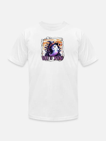 Whimsical Ghost Boo to You - Unisex Jersey T-Shirt by Bella + Canvas - white