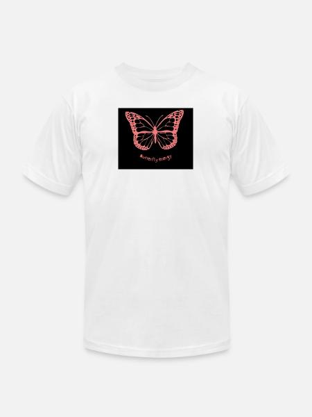Butterfly_energy - Unisex Jersey T-Shirt by Bella + Canvas - white