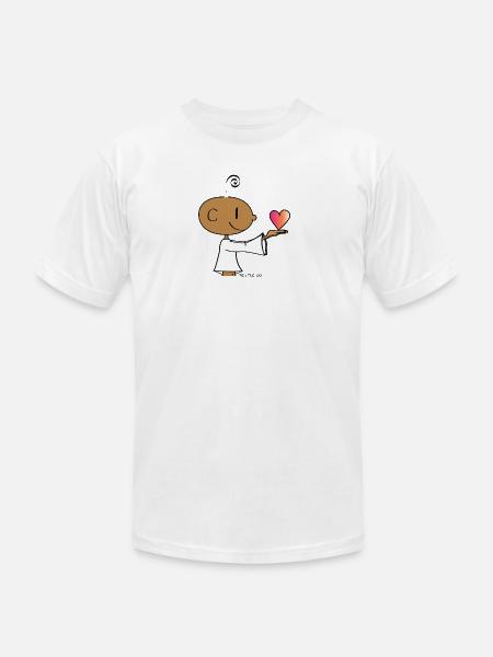 The little Yogi - Unisex Jersey T-Shirt by Bella + Canvas - white