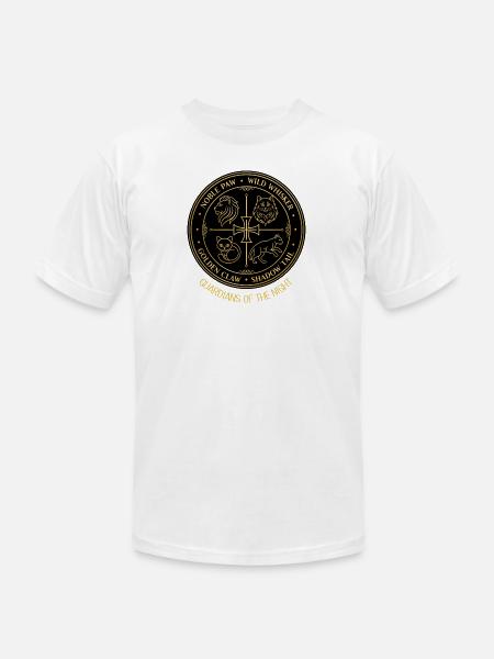 Guardians of the Night Crest - Unisex Jersey T-Shirt by Bella + Canvas - white