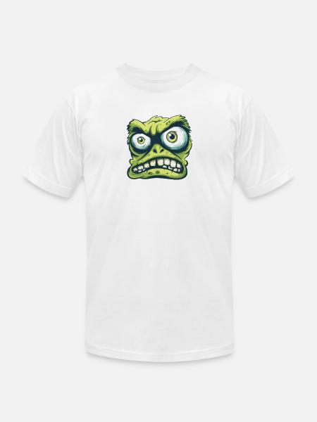 Gremlin Grin Tee - Unisex Jersey T-Shirt by Bella + Canvas - white