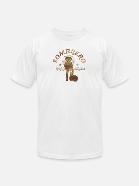 Sombrero Brewery Rustic Logo - Unisex Jersey T-Shirt by Bella + Canvas - white