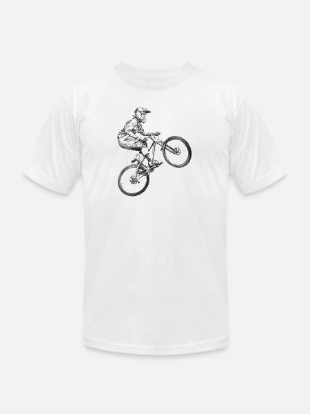 BMX - Unisex Jersey T-Shirt by Bella + Canvas - white