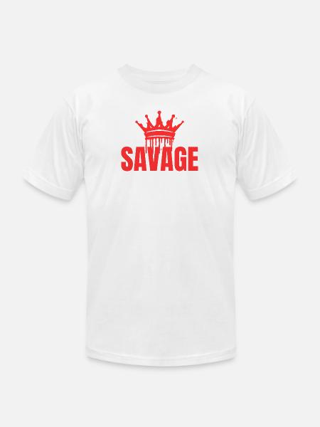 Savage - Unisex Jersey T-Shirt by Bella + Canvas - white