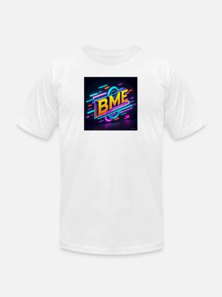 BME Neon Circuit Logo - Unisex Jersey T-Shirt by Bella + Canvas - white