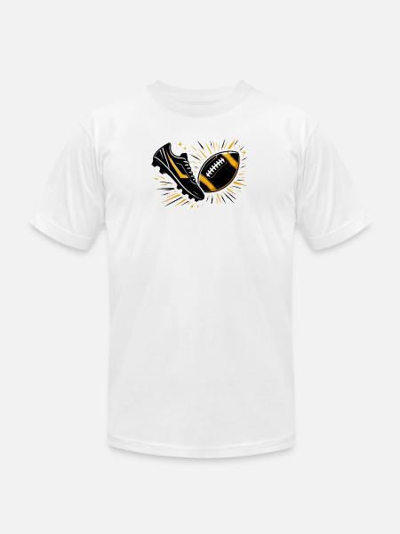 Sneaker Football Burst - Unisex Jersey T-Shirt by Bella + Canvas - white