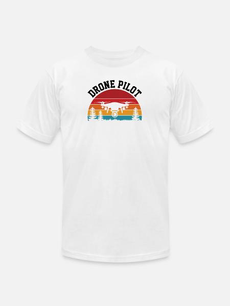 Drone Pilot - Unisex Jersey T-Shirt by Bella + Canvas - white