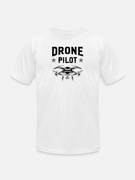 Drone Pilot - Unisex Jersey T-Shirt by Bella + Canvas - white
