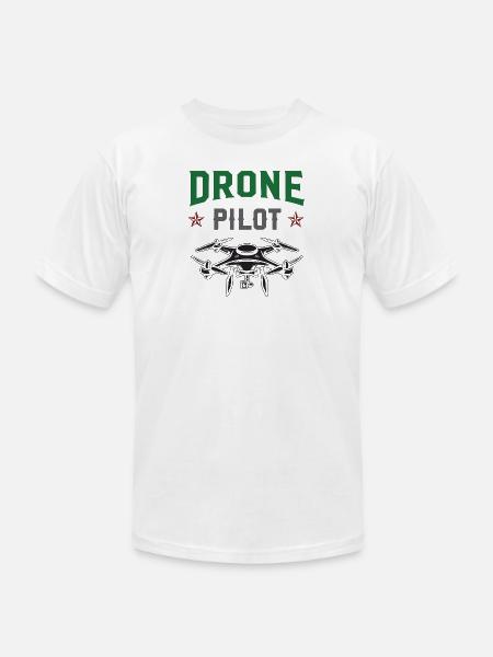 Drone Pilot - Unisex Jersey T-Shirt by Bella + Canvas - white