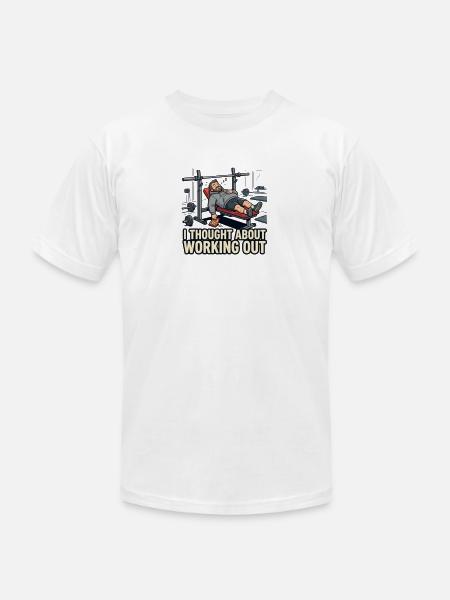Emotionally Weak Physically Strong - Unisex Jersey T-Shirt by Bella + Canvas - white