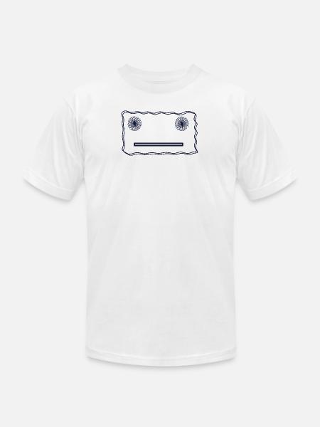 Happy Face - Unisex Jersey T-Shirt by Bella + Canvas - white