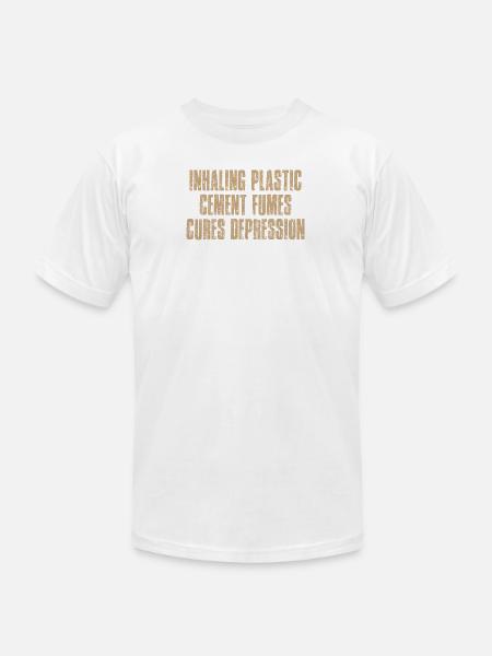 Plastic Fume Mood Pollution - Unisex Jersey T-Shirt by Bella + Canvas - white
