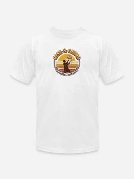 Rise & Grind Sunrise Bakery - Unisex Jersey T-Shirt by Bella + Canvas - white