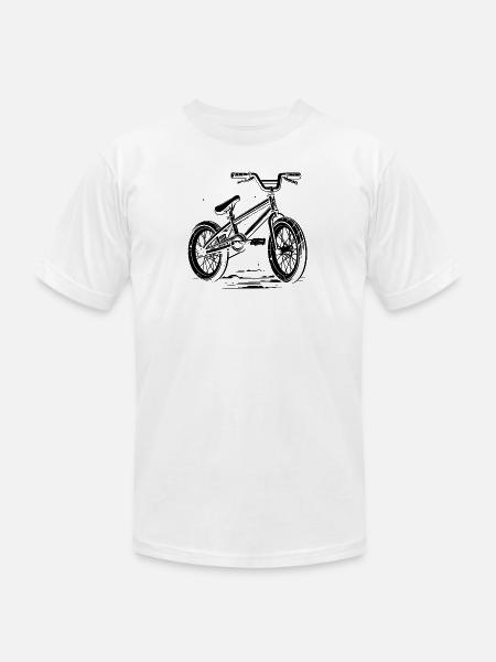 BMX Bike - Unisex Jersey T-Shirt by Bella + Canvas - white