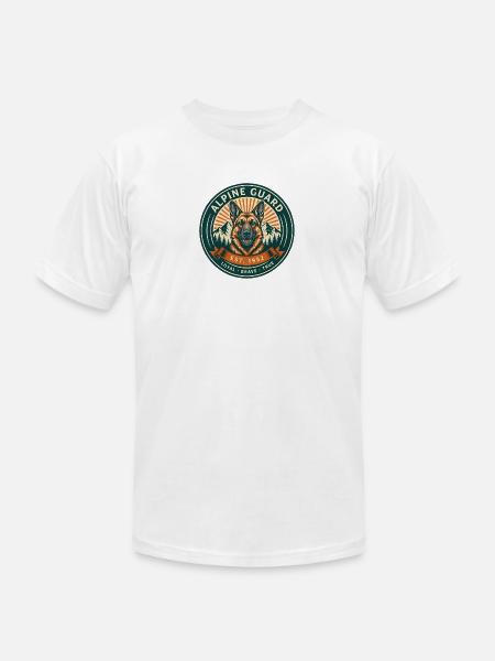 Alpine Guard Badge - Unisex Jersey T-Shirt by Bella + Canvas - white