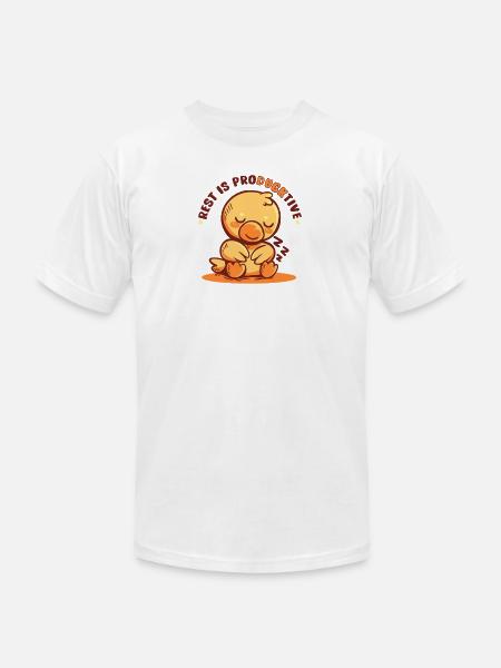 Rest is Producktive - Unisex Jersey T-Shirt by Bella + Canvas - white