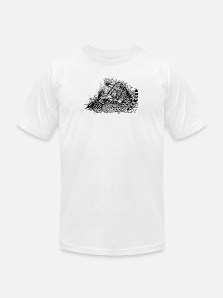 Fighting tigers - Unisex Jersey T-Shirt by Bella + Canvas - white