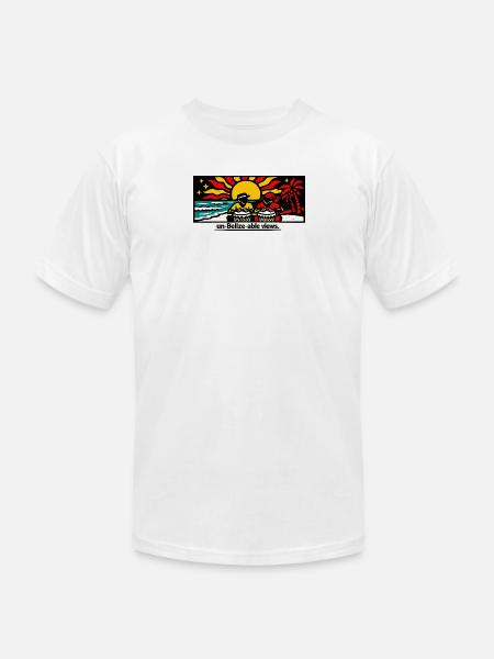Un-Belize-able Views - Unisex Jersey T-Shirt by Bella + Canvas - white