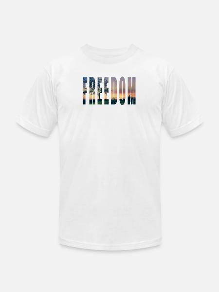 FREEDOM2 - Unisex Jersey T-Shirt by Bella + Canvas - white