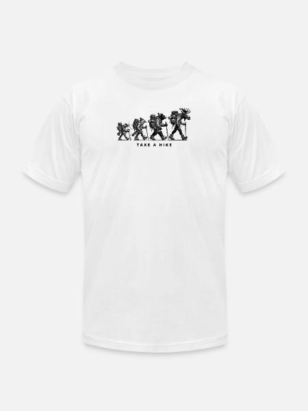 Midnight Silhouette Minimal Tee - Unisex Jersey T-Shirt by Bella + Canvas - white