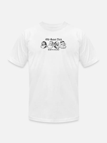 Old Saint Nick - Unisex Jersey T-Shirt by Bella + Canvas - white