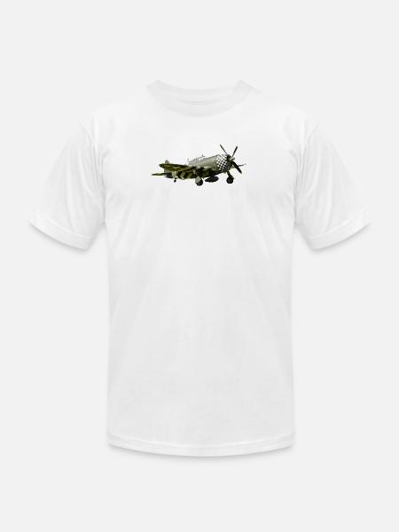 P-47 Thunderbolt - Unisex Jersey T-Shirt by Bella + Canvas - white