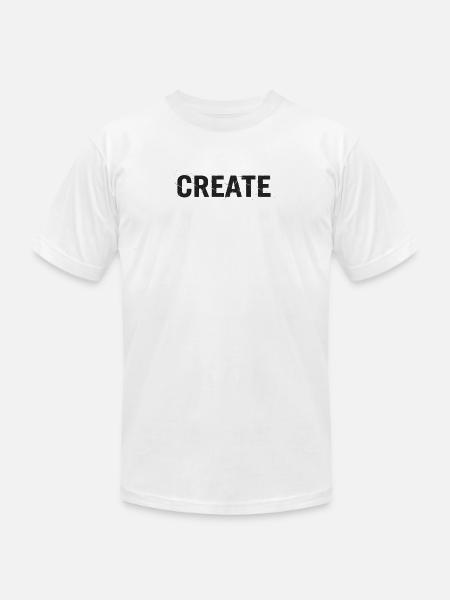 Create Splash Glyph - Unisex Jersey T-Shirt by Bella + Canvas - white