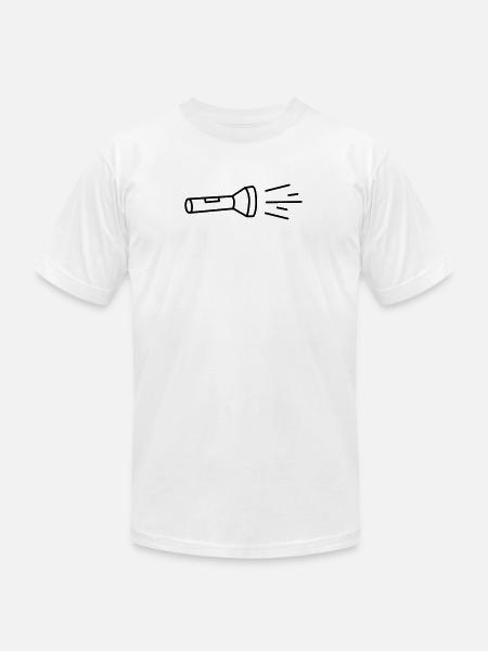 flashlight - Unisex Jersey T-Shirt by Bella + Canvas - white