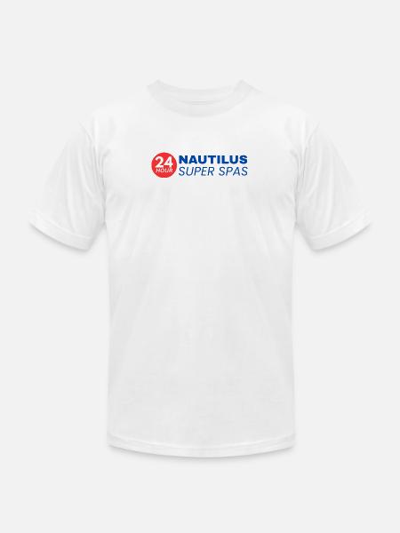 24-Hour Nautilus Super Spas - Vintage 1970s - Unisex Jersey T-Shirt by Bella + Canvas - white