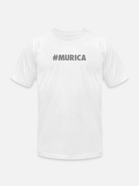 -Murica - Unisex Jersey T-Shirt by Bella + Canvas - white