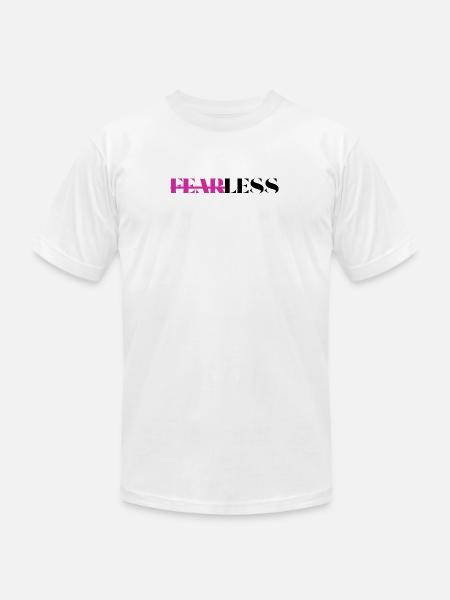 Fearless - Unisex Jersey T-Shirt by Bella + Canvas - white