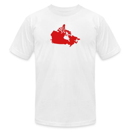 Map of Canada - Unisex Jersey T-Shirt by Bella + Canvas