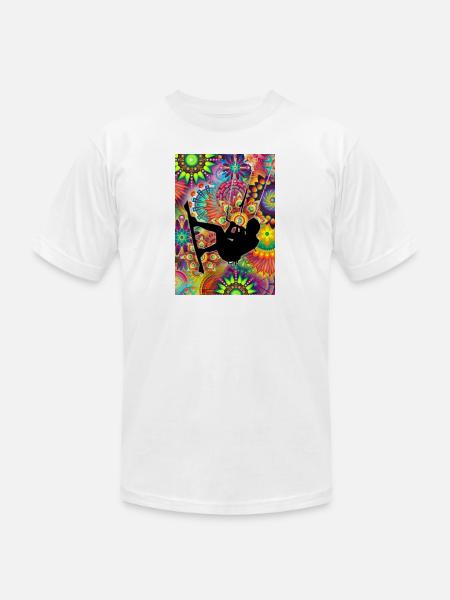 Psychedelic Kite Surf - Unisex Jersey T-Shirt by Bella + Canvas - white