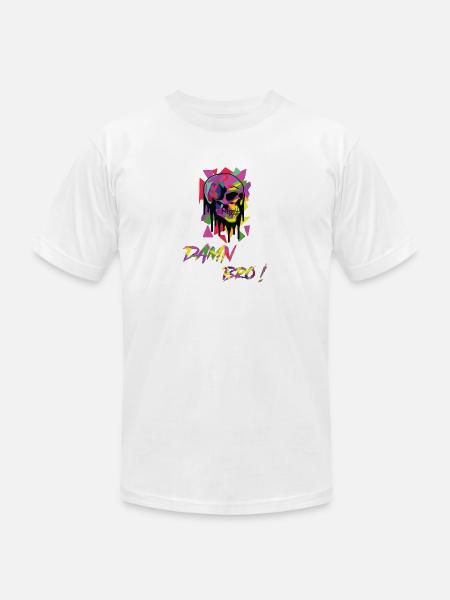 DAMN BRO - Unisex Jersey T-Shirt by Bella + Canvas - white