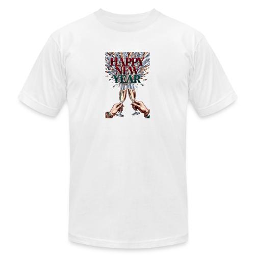 Toasting Hands T-Shirt Confetti Shower Premium - Unisex Jersey T-Shirt by Bella + Canvas