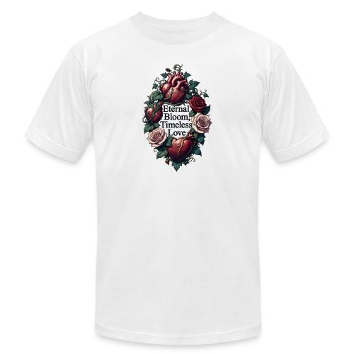 Eternal Bloom Timeless Love Entwined Hearts T-Shir - Unisex Jersey T-Shirt by Bella + Canvas