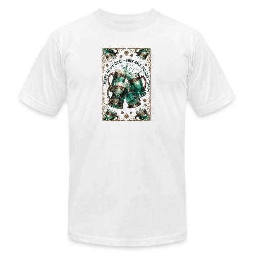 Cheers to Bad Ideas Tankards Graphic Tee - Unisex Jersey T-Shirt by Bella + Canvas
