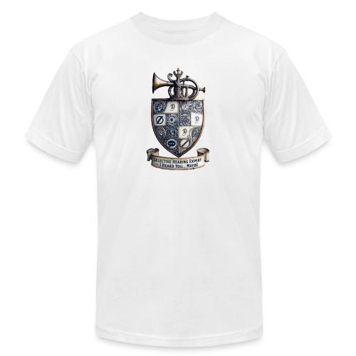 Selective Hearing Expert Crest T Shirt - Unisex Jersey T-Shirt by Bella + Canvas