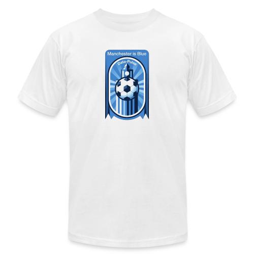 Manchester is Blue Soccer City T Shirt, Apparel - Unisex Jersey T-Shirt by Bella + Canvas