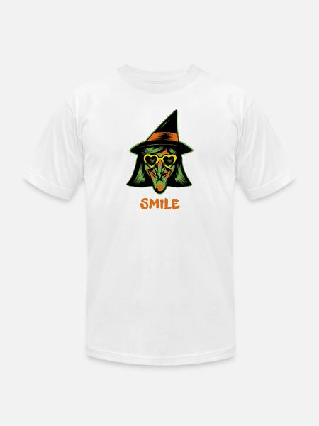 Halloween Witch - Unisex Jersey T-Shirt by Bella + Canvas - white