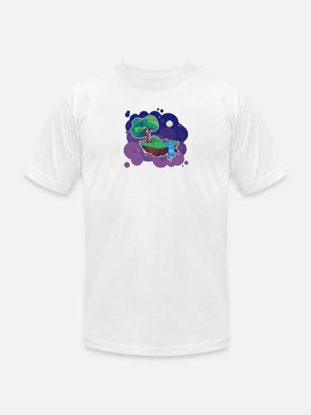 Floating Island - Unisex Jersey T-Shirt by Bella + Canvas - white