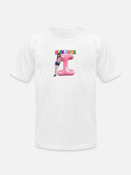Nick Name I - Unisex Jersey T-Shirt by Bella + Canvas - white