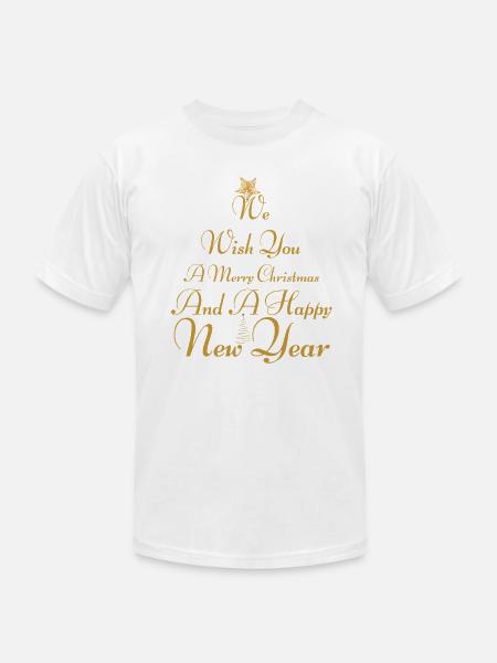 Christmas - Unisex Jersey T-Shirt by Bella + Canvas - white