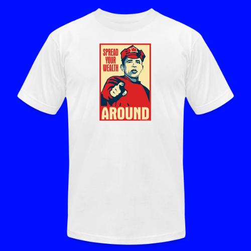 Obama Red Army Soldier: Spread your wealth around - Unisex Jersey T-Shirt by Bella + Canvas