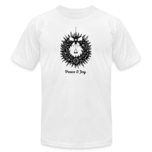 Peace & Joy T-Shirt | Minimalist Elegant Christmas - Unisex Jersey T-Shirt by Bella + Canvas