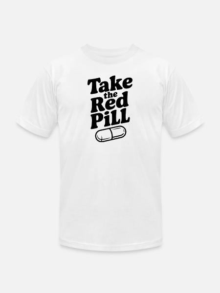 Take the Red Pill - Unisex Jersey T-Shirt by Bella + Canvas - white