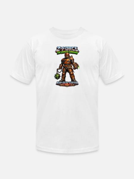 Z-FORCE: MAN-DEAD-GORYAN - Unisex Jersey T-Shirt by Bella + Canvas - white